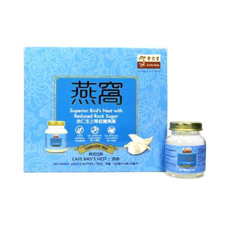 Eu Yan Sang Superior Bird's Nest 6'S - Reduced Sugar 余仁生上等低糖燕窝 70g*6瓶/盒