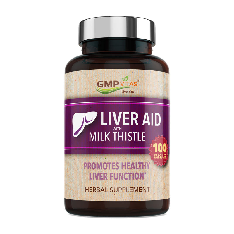 GMP Vitas® Super Liver Aid with Milk Thistle 100 Capsules
