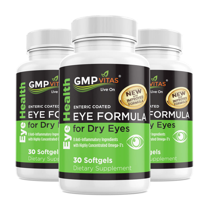 GMP Vitas® Enteric Coated Improved Eye Formula 3-Bottle Value Bundle