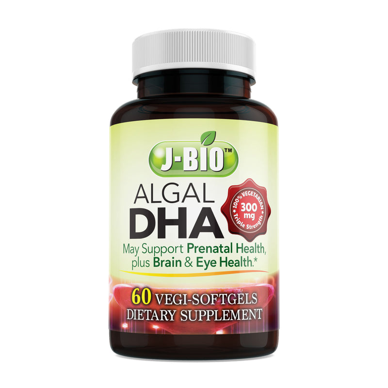 J-Bio™ 300 mg Algal DHA 60 Veggie Softgels