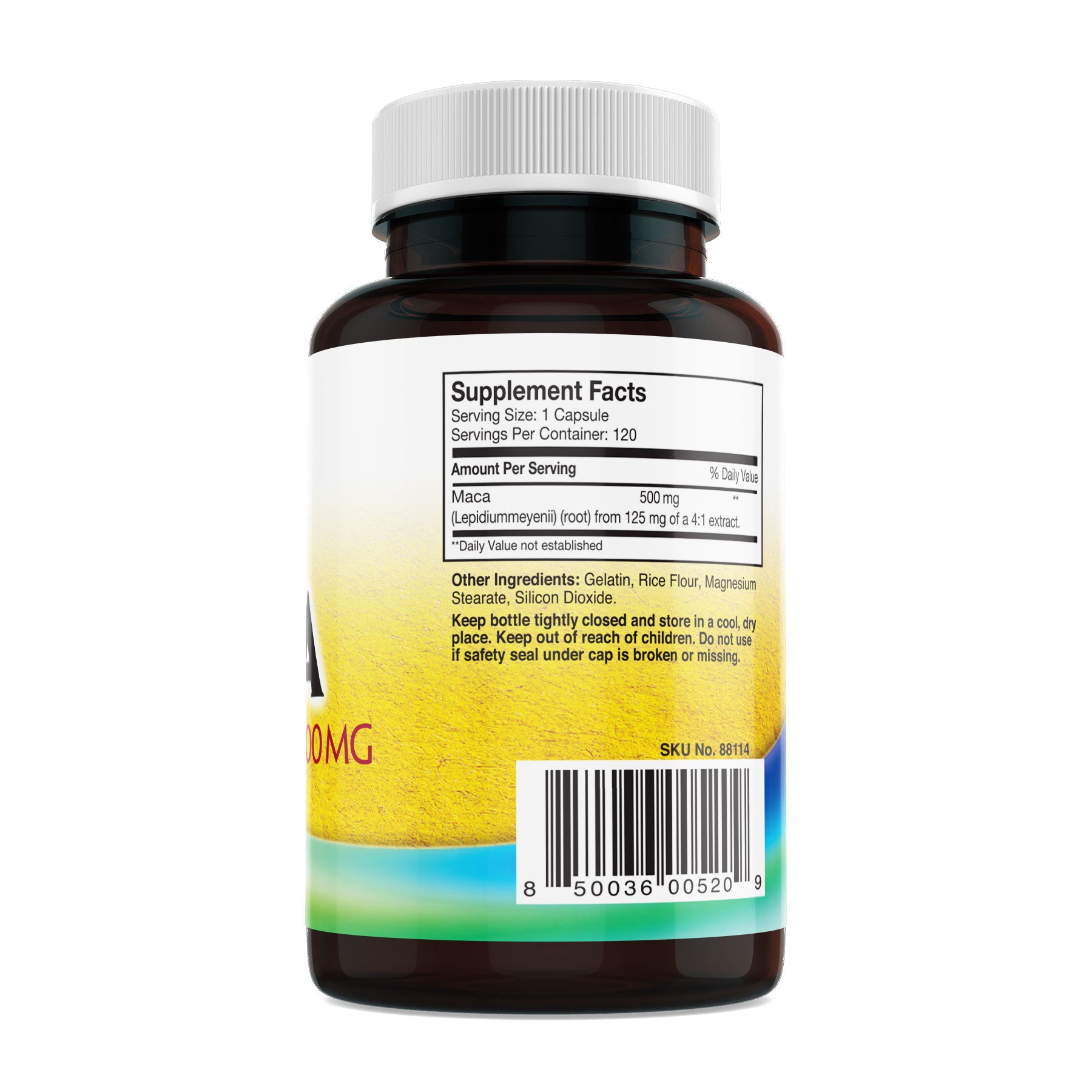 GMP Vitas® 500 mg Natural Super Maca from Peru 120 Capsules