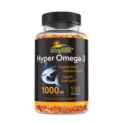 Misty Hill® Hyper Omega-3 1000 mg 70% High Potency Fish Oil 150 Softgels