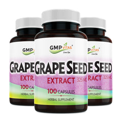 GMP Vitas® Grape Seed Extract 325mg 100 Caps 3-Bottle Bundle