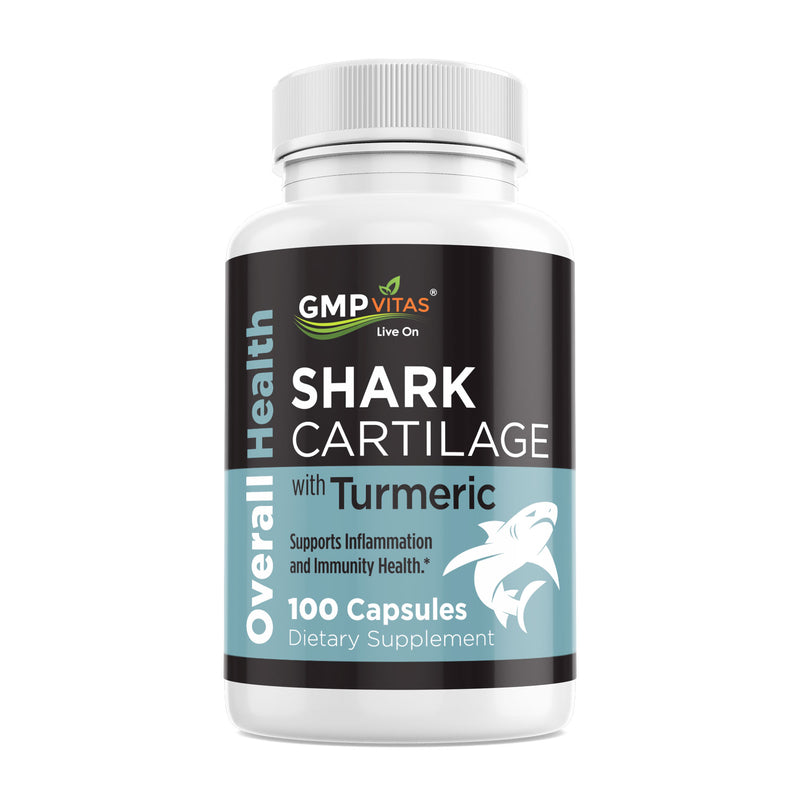 GMP Vitas® Shark Cartilage with Turmeric 100 Capsules