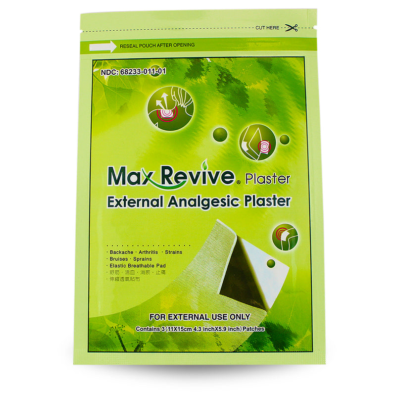 Max Revive® External Analgesic Plaster Large Size (3 Pieces/Bag)